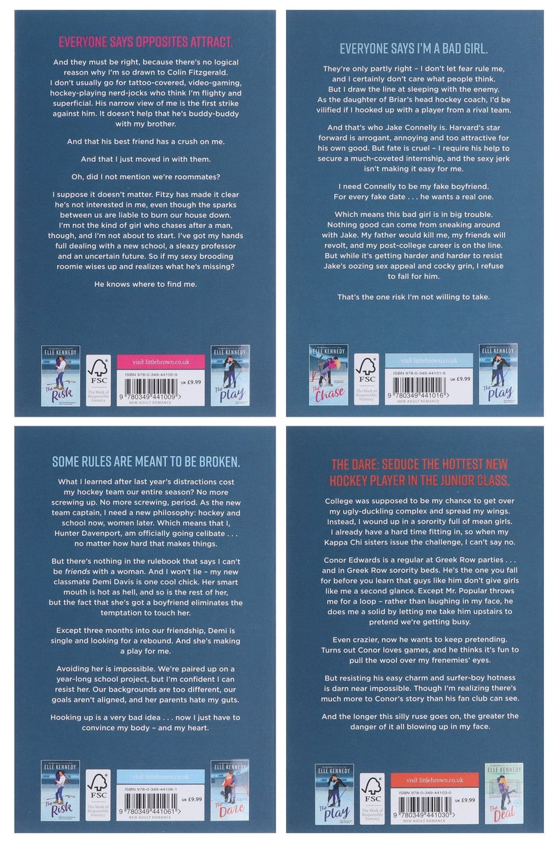 Briar U Series by Elle Kennedy: 4 Books Collection Set - Fiction - Paperback Fiction Bloom Books