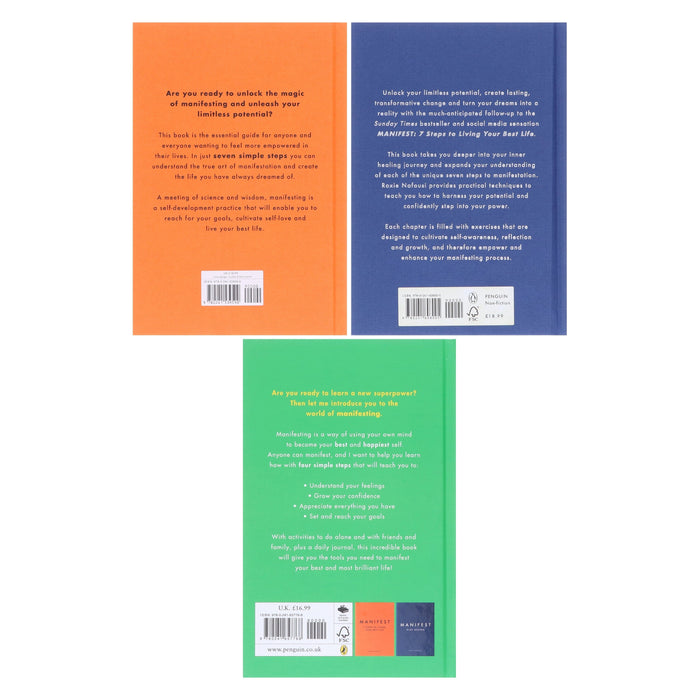 Roxie Nafousi Collection (Manifest for Kids, Manifest 7 Steps to Living Your Best Life & Manifest Dive Deeper) 3 Books Set - Non Fiction - Hardback Non-Fiction Penguin Random House
