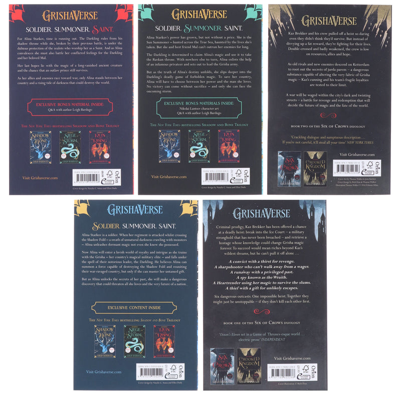 Grishaverse by Leigh Bardugo 5 Books Collection Set – Young Adult - Paperback Young Adult Orion Children's Books