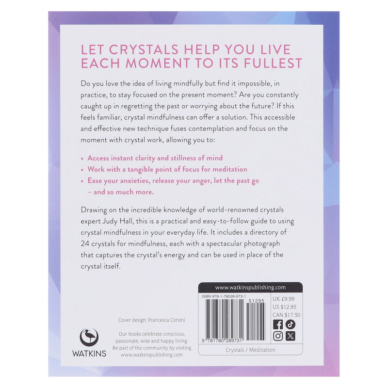 Crystal Mindfulness: A Pocket Size Book By Judy Hall - Non Fiction - Paperback Non-Fiction Watkins Media Limited