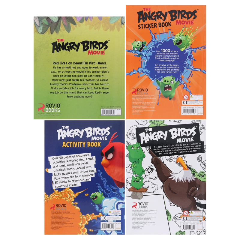 The Angry Birds Movie 4 Books Collection Set By Centum Books - Ages 5-7 - Paperback 5-7 Centum Books Ltd