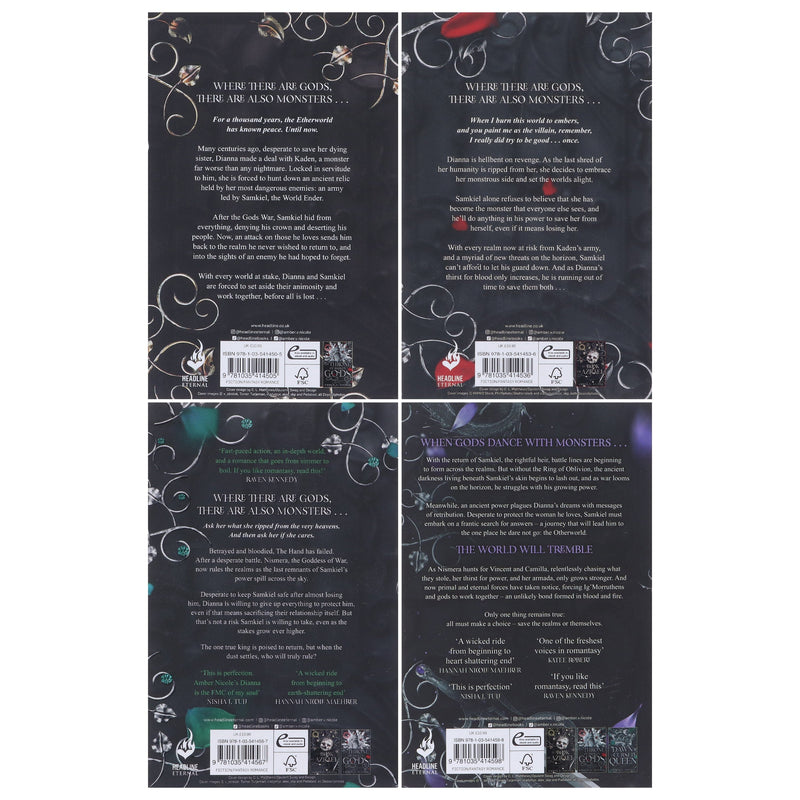 Gods & Monsters Series By Amber V. Nicole 4 Books Collection Set - Fiction - Paperback Fiction Hachette