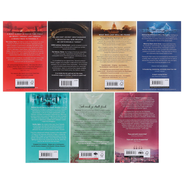 Robert Langdon by Dan Brown: 7 Books Collection Set - Fiction - Paperback Fiction Penguin Random House