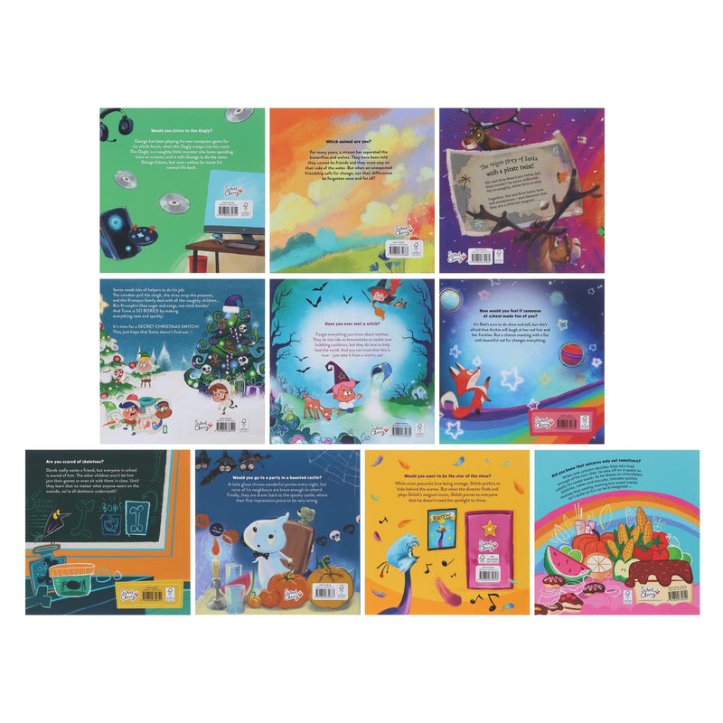Red's Rainbow Collection Illustrated 10 Books Box Set - Ages 3+ - Paperback (Includes 10 Free Audiobook) 3-5 Sweet Cherry Publishing