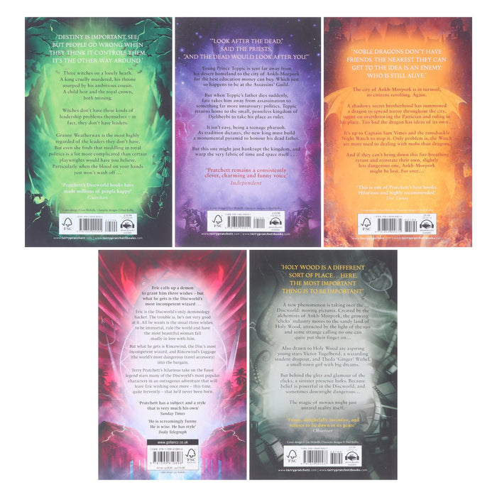 Discworld by Terry Pratchett Series 2 (Book 6-10) Collection Set - Fiction - Paperback Fiction Penguin Random House