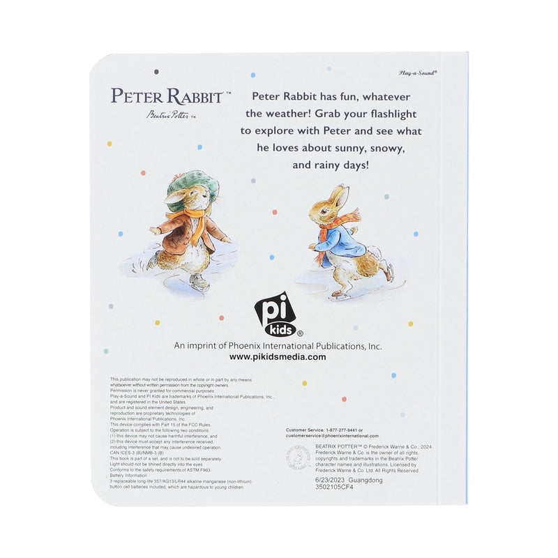 The World of Peter Rabbit: Let it Shine! Interactive Book and 5-Sound Flashlight Set - Ages 3-6 - Board Book 3-5 PI Kids