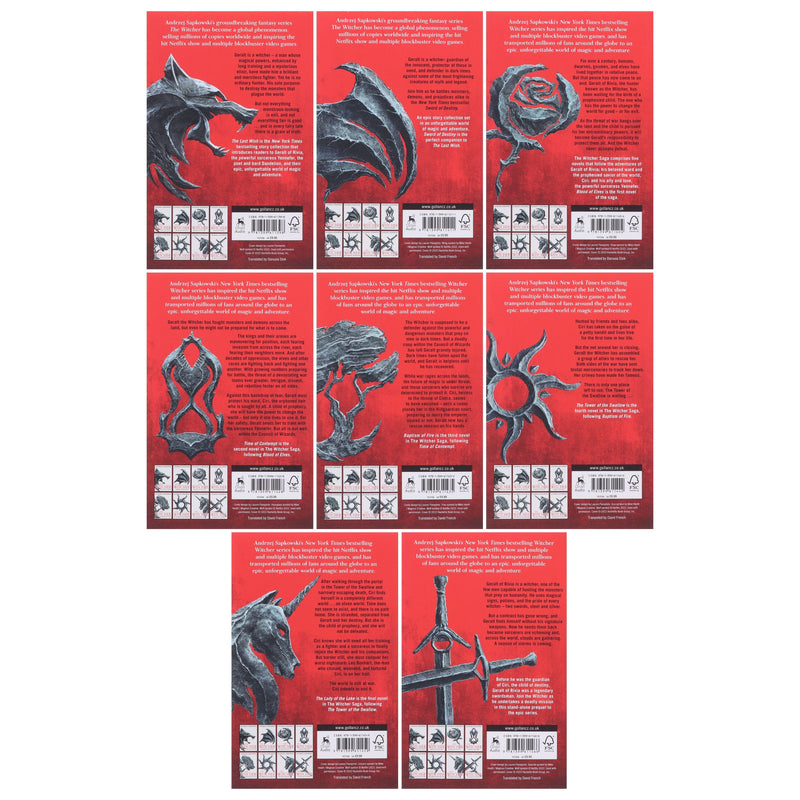 The Complete Witcher Series By Andrzej Sapkowski 8 Books Box Set Collection - Fiction - Paperback Fiction Hachette