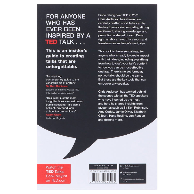 TED Talks: The Official TED Guide to Public Speaking by Chris Anderson - Non Fiction - Paperback Non-Fiction John Murray Press
