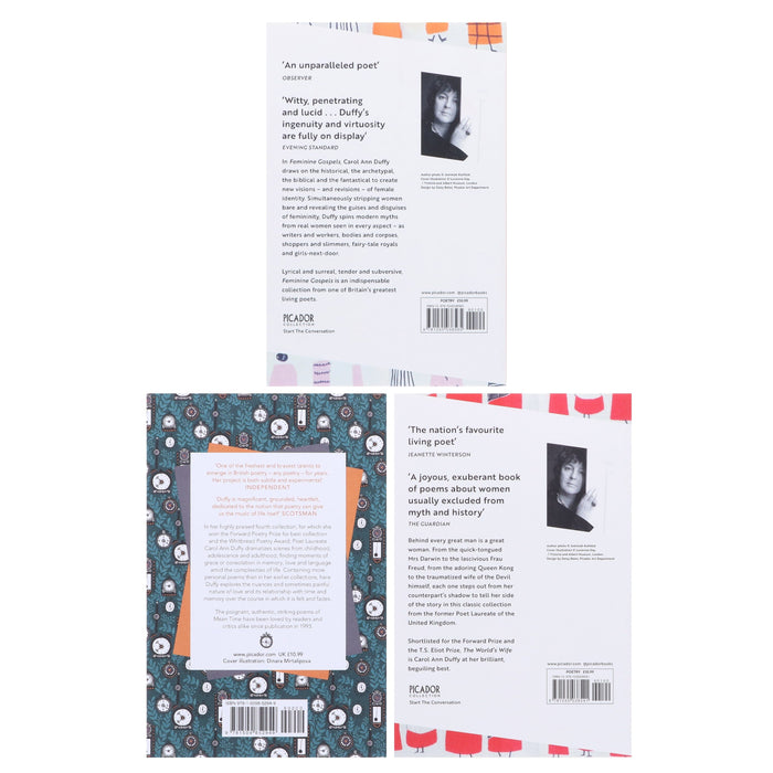 Picador Collection By Carol Ann Duffy 3 Books Collection Set - Poetry - Paperback Fiction Macmillan
