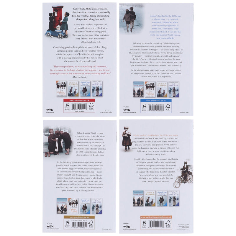 Call the Midwife Series By Jennifer Worth 4 Books Collection Set - Fiction - Paperback Fiction Hachette
