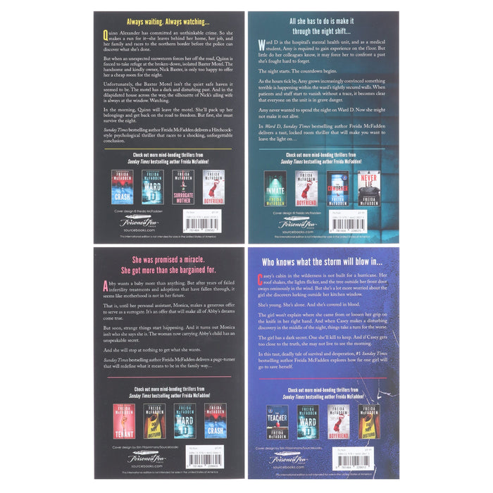Freida McFadden Psychological Thriller Collection 4 Books Set - Fiction - Paperback Fiction Sourcebooks