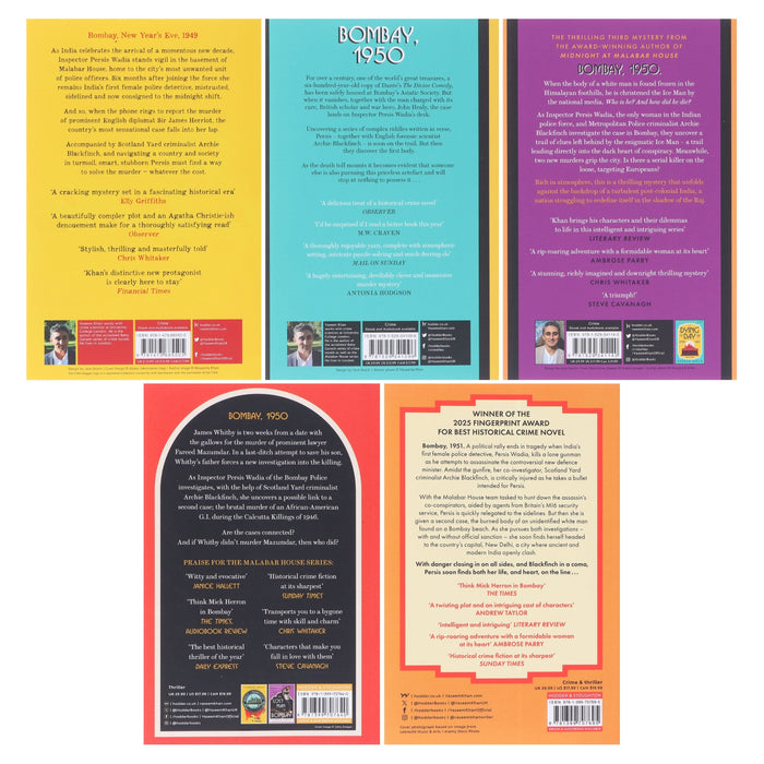 The Malabar House Series by Vaseem Khan 5 Books Collection Set - Fiction - Paperback Fiction Hachette