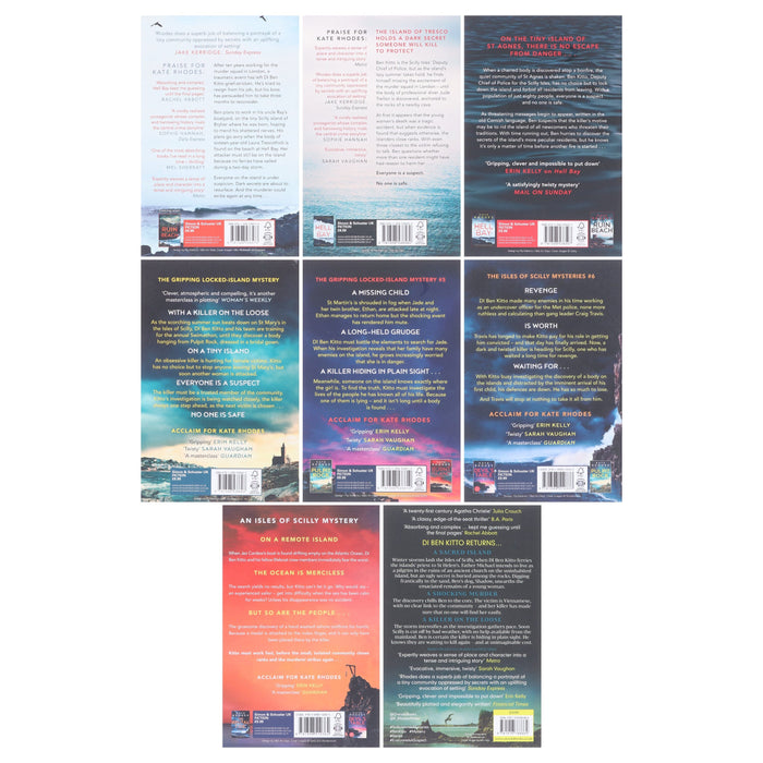 Isles of Scilly Mysteries By Kate Rhodes 8 Books Collection Set - Fiction - Paperback Fiction Simon & Schuster