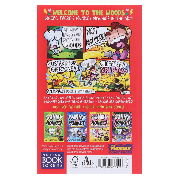 Bunny vs Monkey: Total Chaos!: World Book Day 2026 by Jamie Smart - Ages 7-9 - Paperback 7-9 David Fickling Books ltd