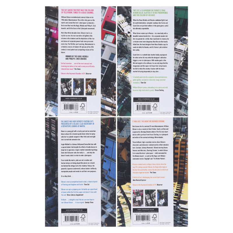 Sprawl Series by William Gibson 4 Books Collection Set - Fiction - Paperback Fiction Hachette