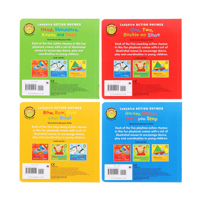 Ladybird Action Rhymes 4 Books Collection - Ages 2-4 - Paperback 0-5 Penguin