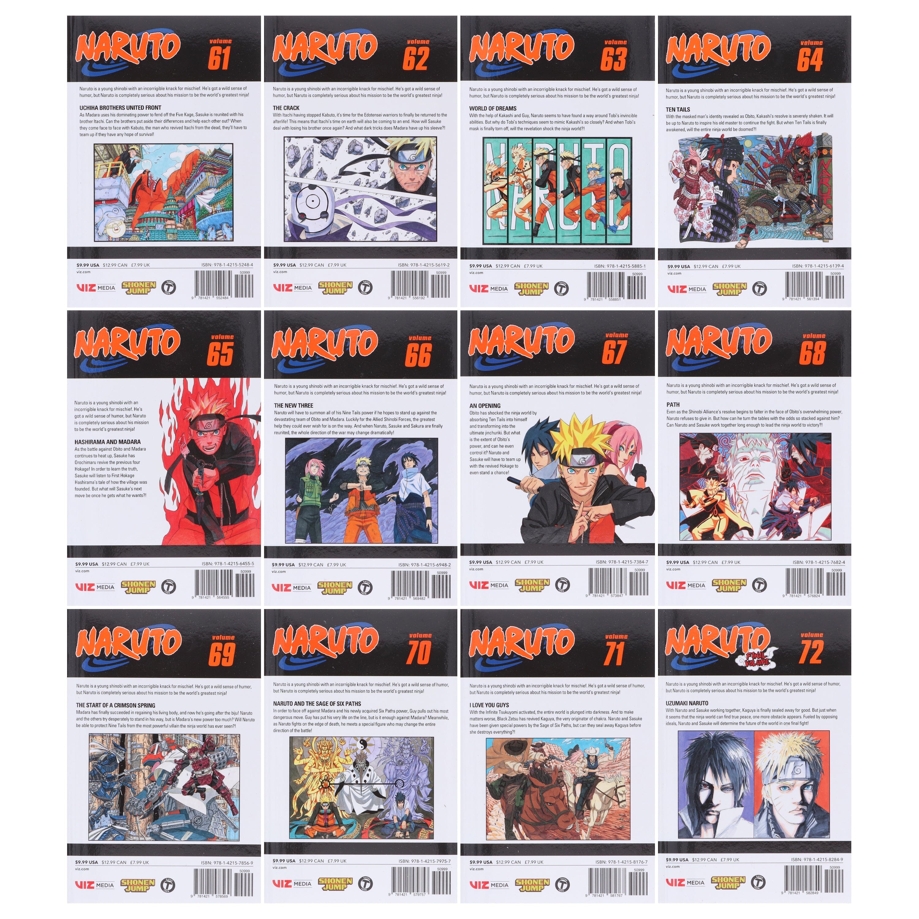 Naruto Box Set 3: Volumes 49-72 By Masashi Kishimoto - Manga