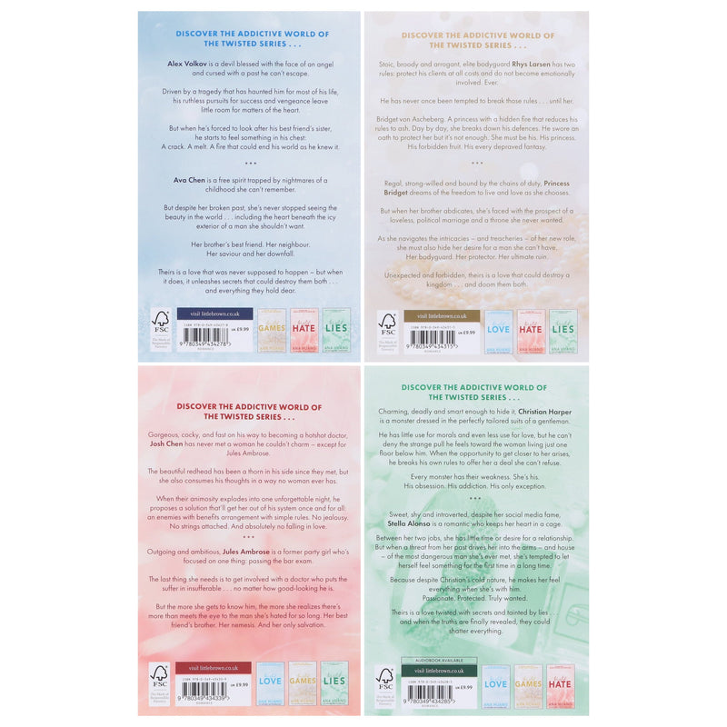 Twisted Series by Ana Huang 4 Books Collection Box Set - Fiction - Paperback Fiction Piatkus Books