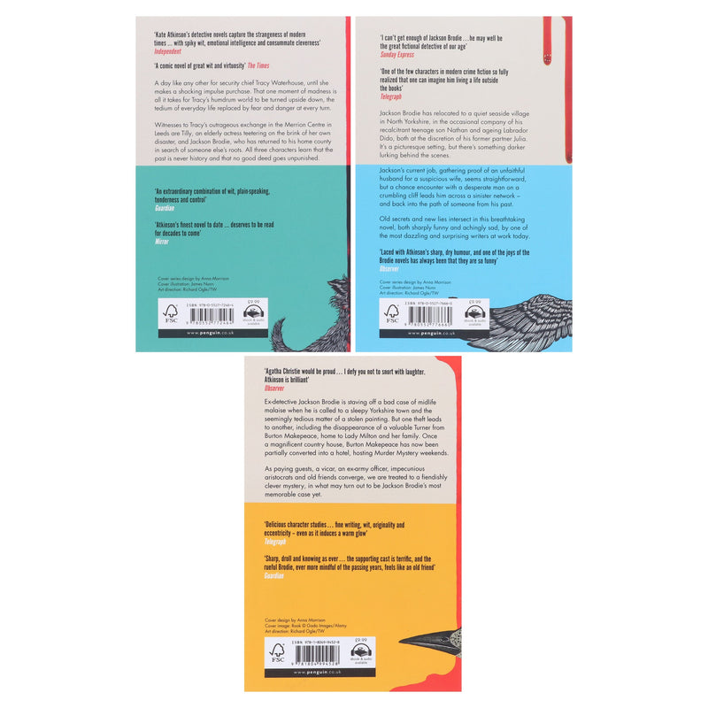 Jackson Brodie Series (Book 4-6) By Kate Atkinson: 3 Books Collection Set - Fiction - Paperback Fiction Penguin