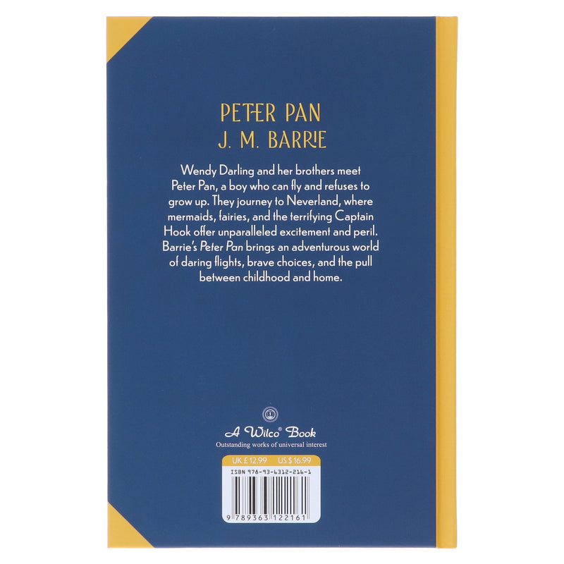Peter Pan by J. M. Barrie - Fiction - Sprayed Edges Hardback Fiction Wilco Books
