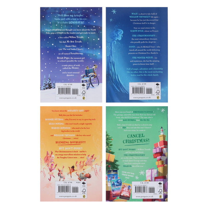 The Christmasaurus Collection by Tom Fletcher Illustrated 4 Books Set - Ages 6+ - Paperback 7-9 Penguin Random House