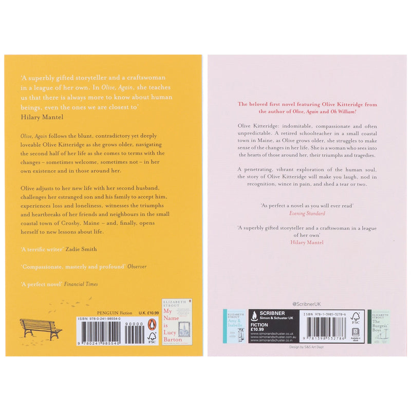 Olive Kitteridge Series by Elizabeth Strout 2 Books Collection Set - Fiction - Paperback Fiction Penguin/Simon & Schuster