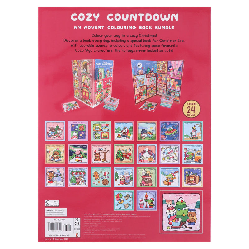 Coco Wyo: Cozy Countdown - An Advent Colouring Book Bundle (Contains 24 Books) - Ages 7+ - Paperback 9-14 Penguin Random House