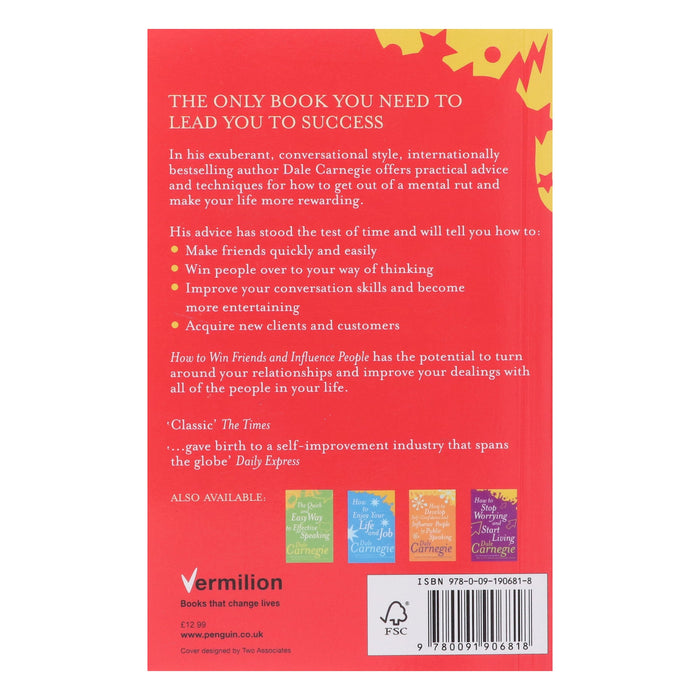 How to Win Friends and Influence People by Dale Carnegie - Non Fiction - Paperback Non-Fiction Vermilion