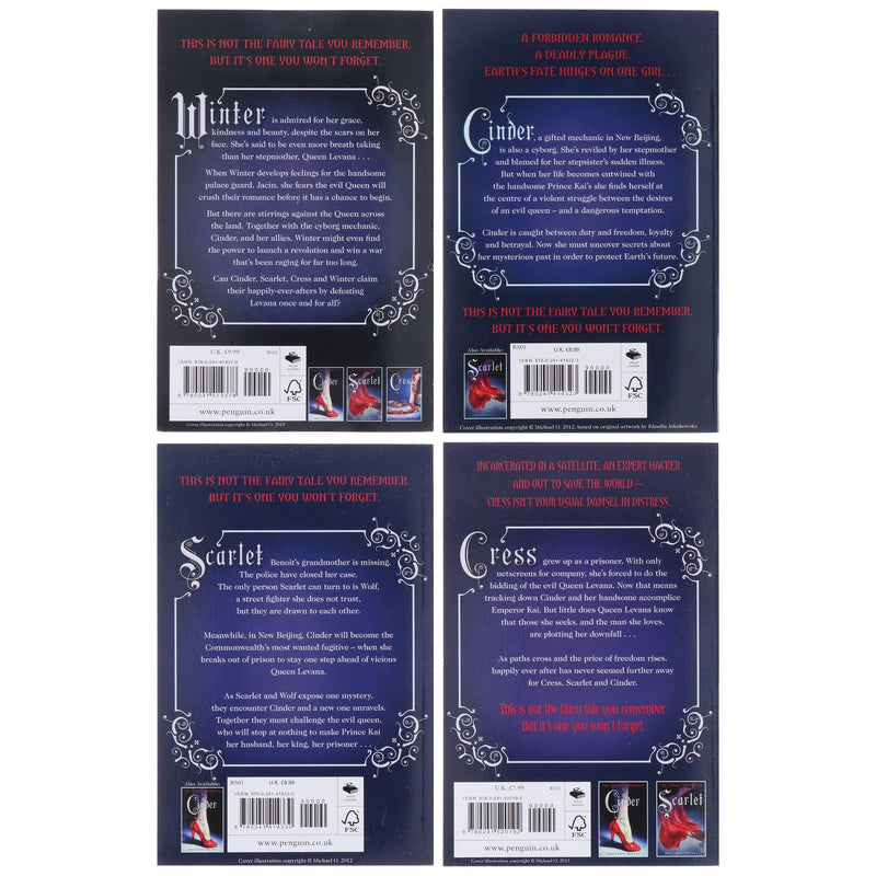 Marissa Meyer Lunar Chronicles Series Collection 4 Books Set - Ages 9+ - Paperback 9-14 Penguin