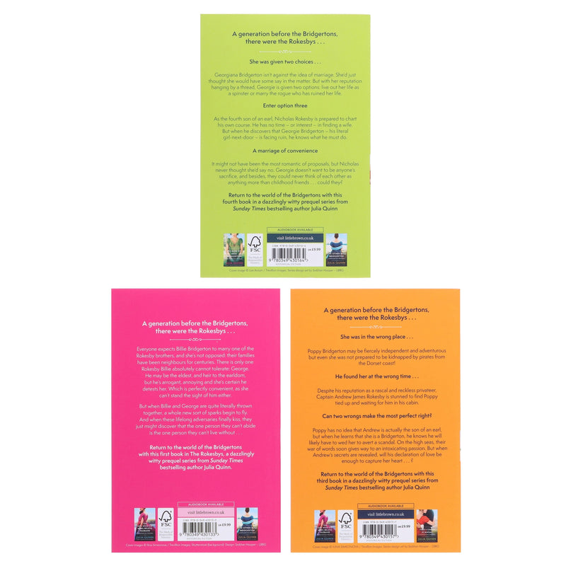 A Bridgerton Prequel Series 3 Books Set By Julia Quinn - Fiction - Paperback Fiction Piatkus Books