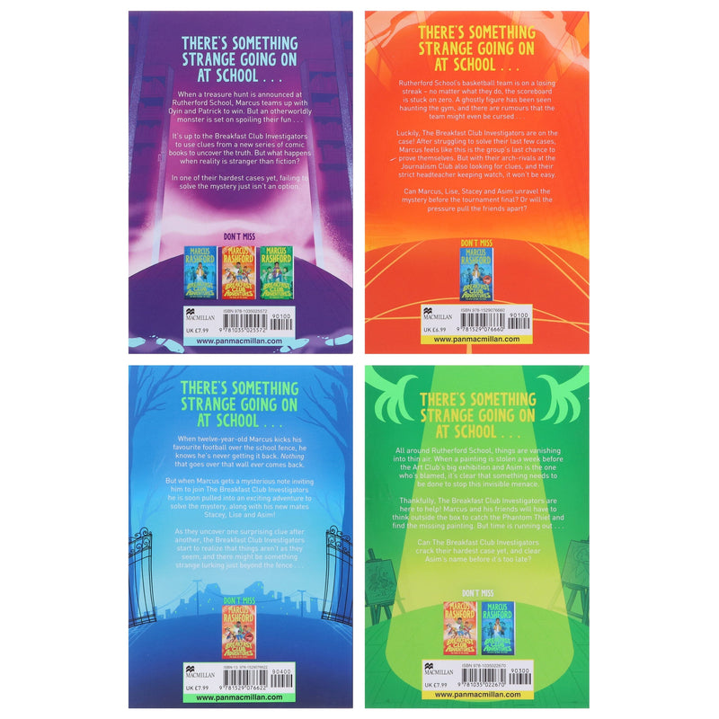 The Breakfast Club Adventures Series By Marcus Rashford 4 Books Collection Set - Ages 8-11 - Paperback 9-14 Pan Macmillan