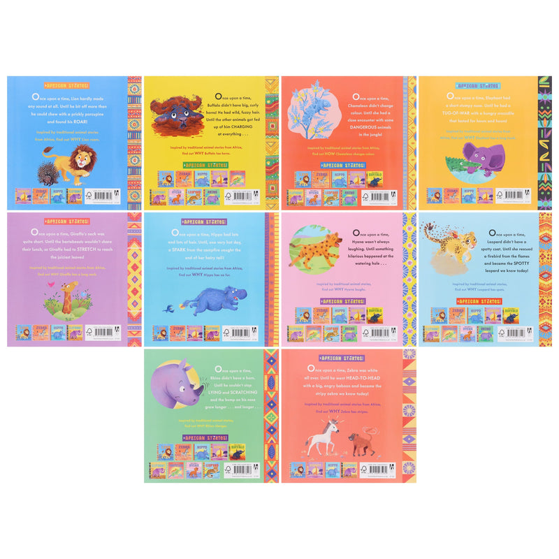 African Stories: Once Upon Animals Series By Ken Wilson-Max: 10 Books Collection Set - Ages 3-5 - Paperback 0-5 Hachette