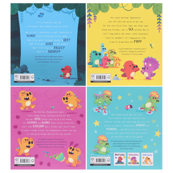 DinoFeelings Series By Rachel Bright 4 Books Collection Set - Ages 3-5 - Paperback 0-5 Hachette UK
