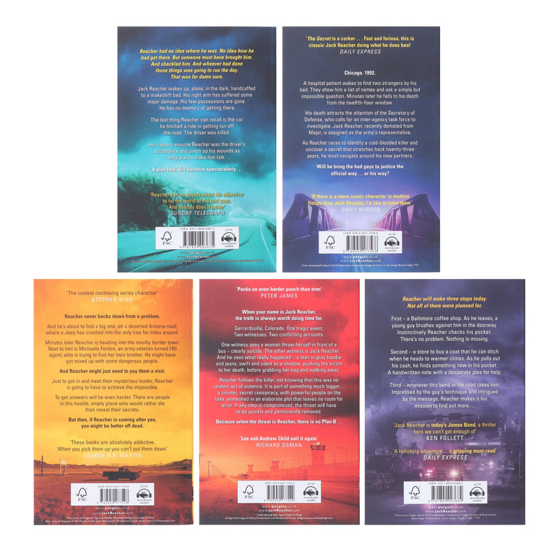 Jack Reacher Series (Books 26-30) by Lee & Andrew Child 5 Books Collection Set - Fiction - Paperback Fiction Penguin Random House
