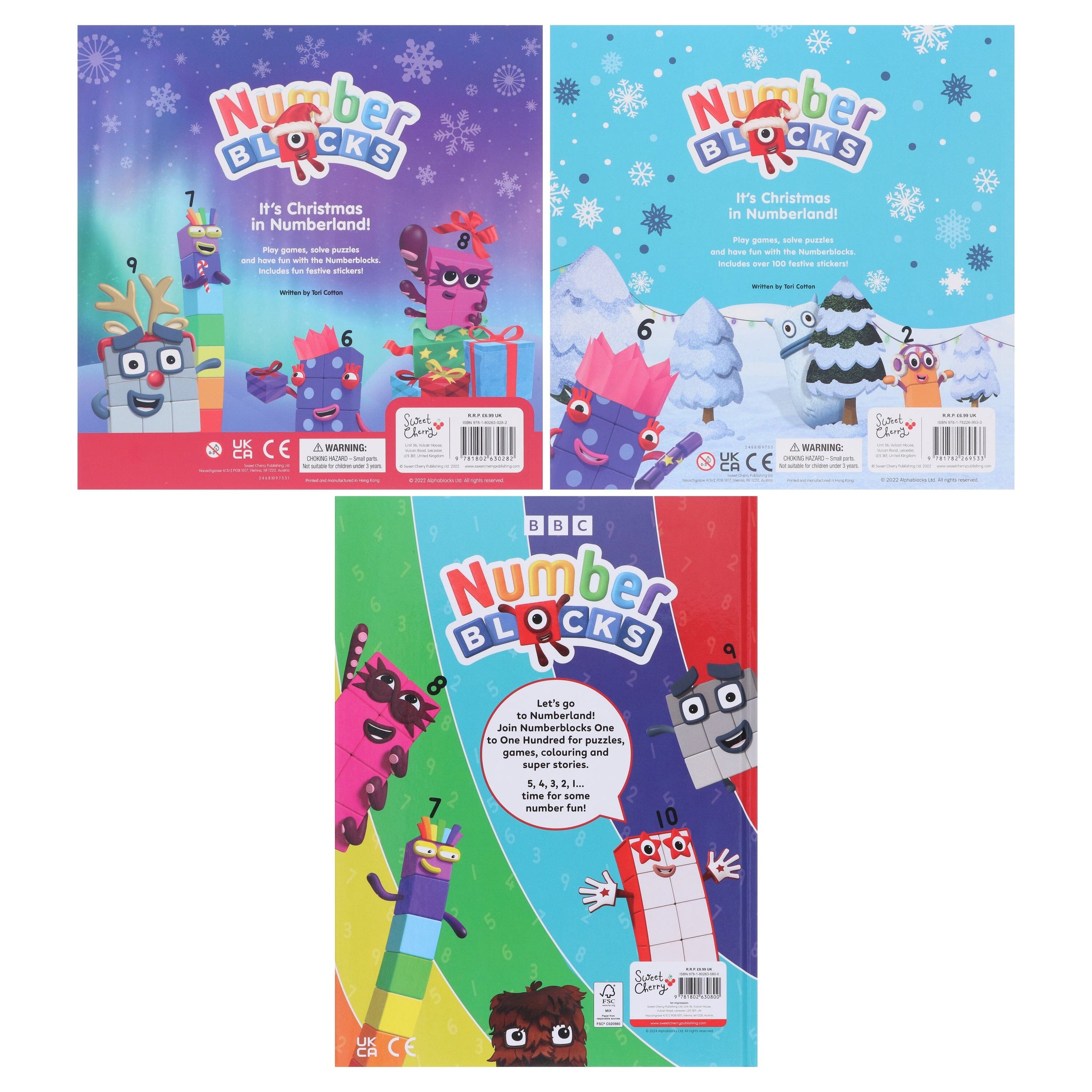 Numberblocks Christmas Collection 3 Books Set and A Children's Nursery ...