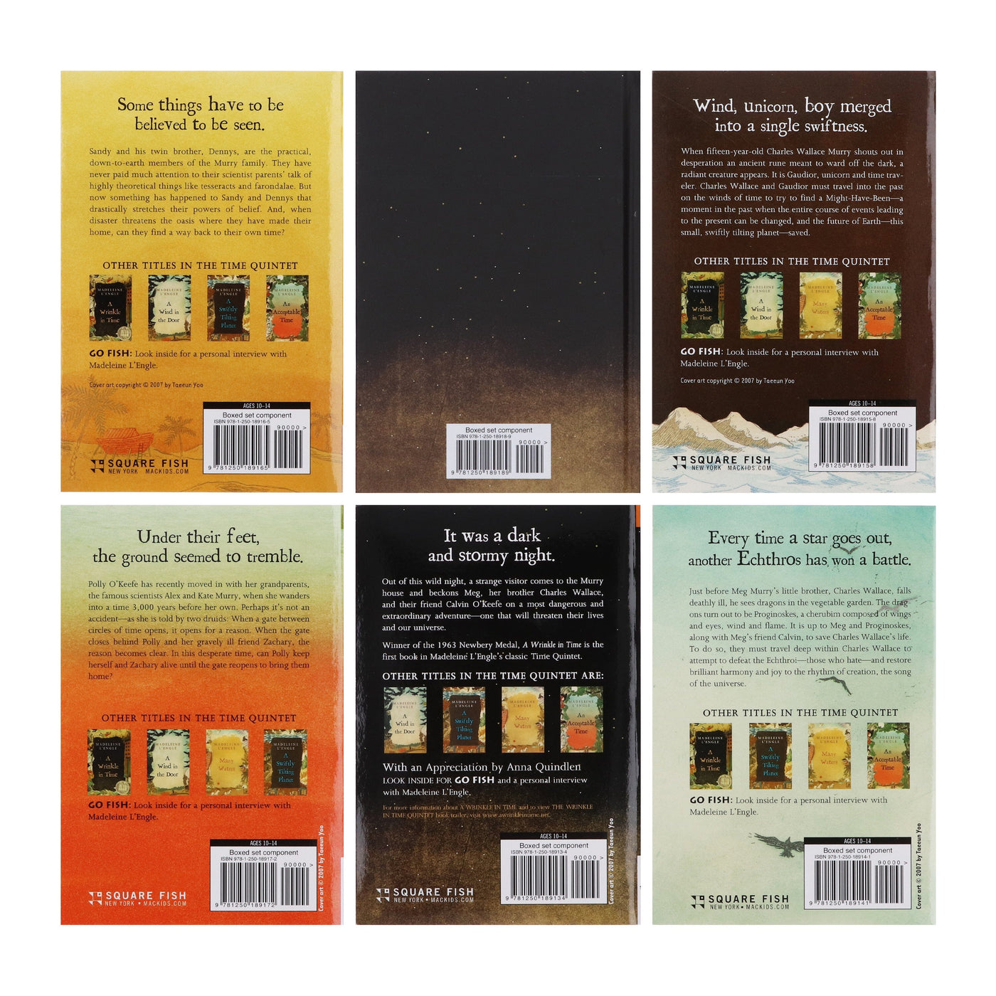 Damaged Time Quintet Series by Madeleine L'Engle 6 Books Collection