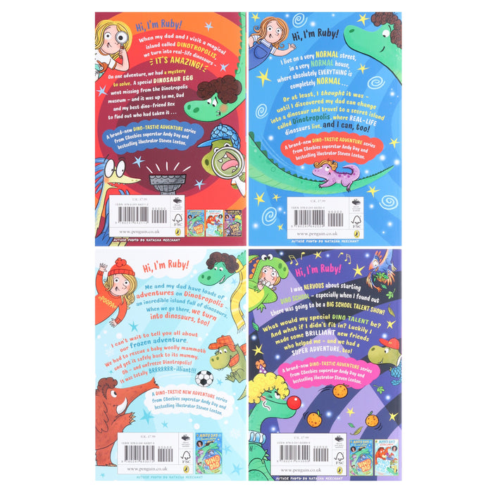Dino Dad Series by Andy Day Illustrated 4 Books Collection Set - Ages 4-8 - Paperback 5-7 Penguin Random House