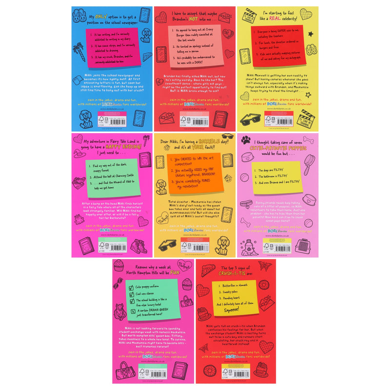 Dork Diaries Series (Vol. 5-12) By Rachel Renee Russell 8 Books Collection Set - Ages 9-14 - Paperback 9-14 Simon & Schuster
