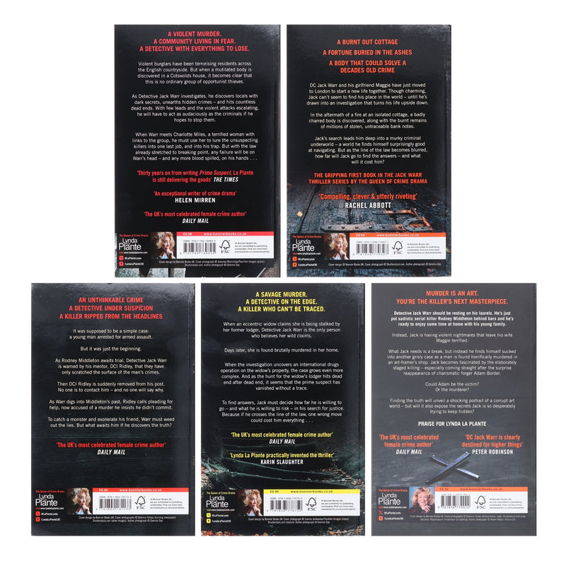 Detective Jack Warr Series By Lynda La Plante 5 Book Collection Set - Fiction - Paperback Fiction Bonnier Books Ltd