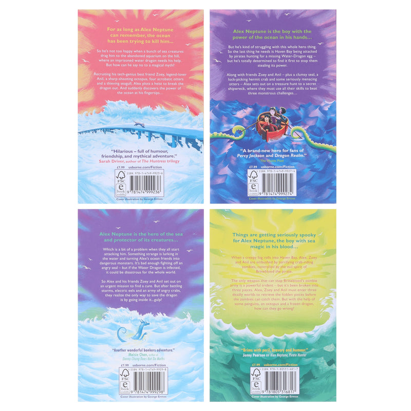 Alex Neptune Series By David Owen 4 Books Collection Set - Ages 9-12 - Paperback 9-14 Usborne Publishing Ltd