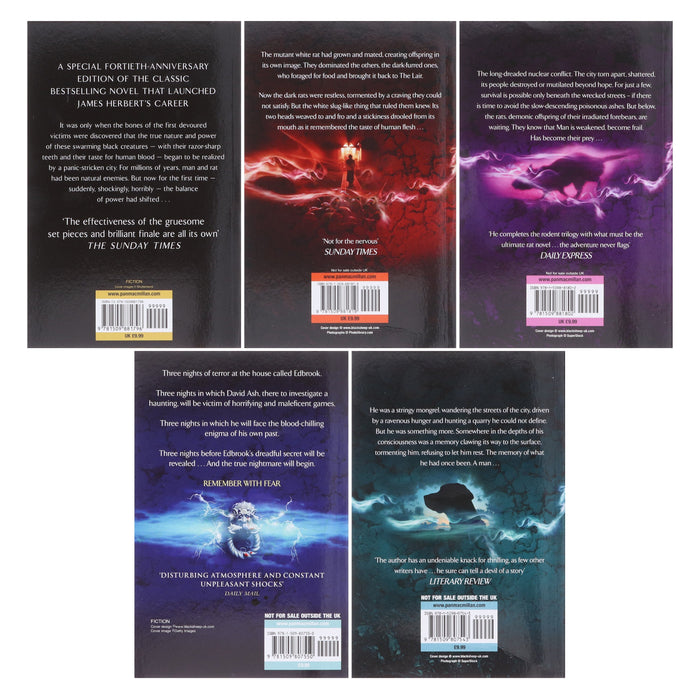 James Herbert Collection 5 Books Set - Fiction - Paperback Fiction Macmillan