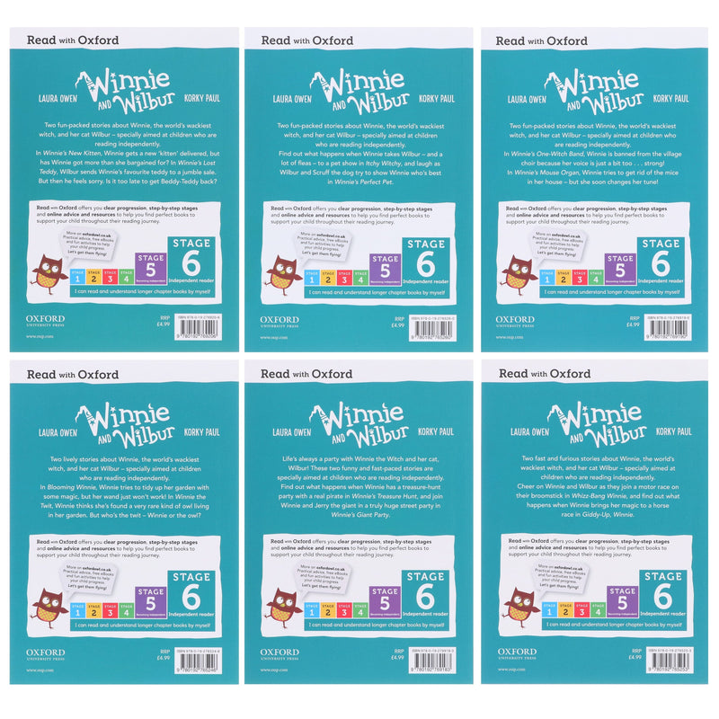 Read With Oxford: Winnie And Wilbur 18 Books Collection Set Level Stage 4, 5 & 6 - Ages 4-6 - Paperback 5-7 Oxford University Press