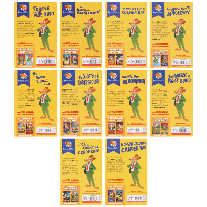 Geronimo Stilton Series 1-3 Collection 30 Books Box Set - Ages 7-9 - Paperback 7-9 Sweet Cherry Publishing