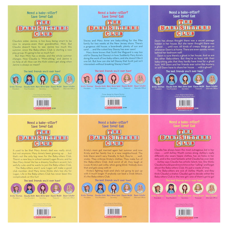 The Babysitters Club Series (Vol 7-12) by Ann M. Martin 6 Books Collection Set - Ages 5+ - Paperback 5-7 Scholastic UK