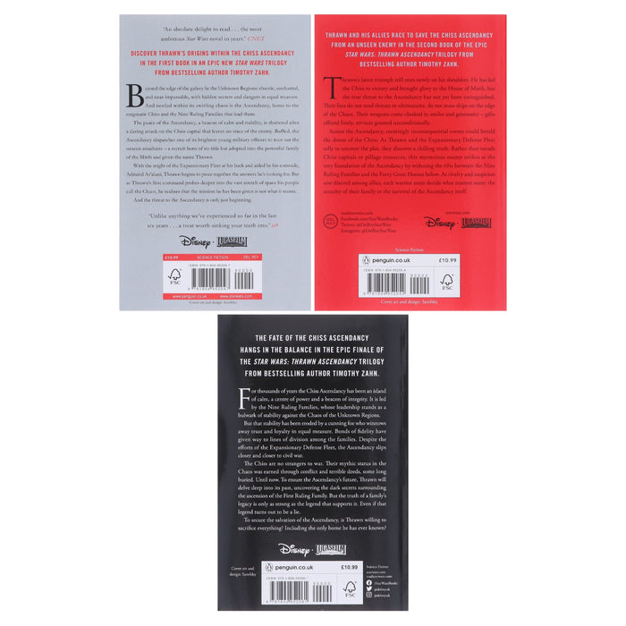 Star Wars: Thrawn Ascendancy Series by Timothy Zahn: 3 Books Collection Set - Fiction - Paperback Fiction Penguin/Del Rey