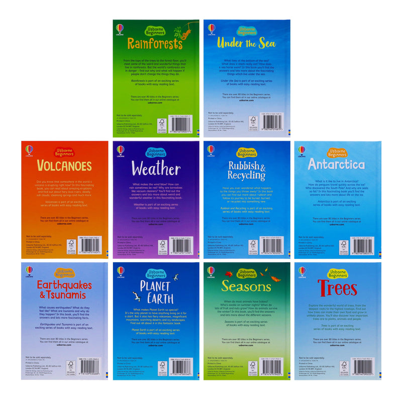 Usborne Beginners Our World Series 10 Books Collection Box Set - Ages 4+ - Hardback 5-7 Usborne Publishing Ltd