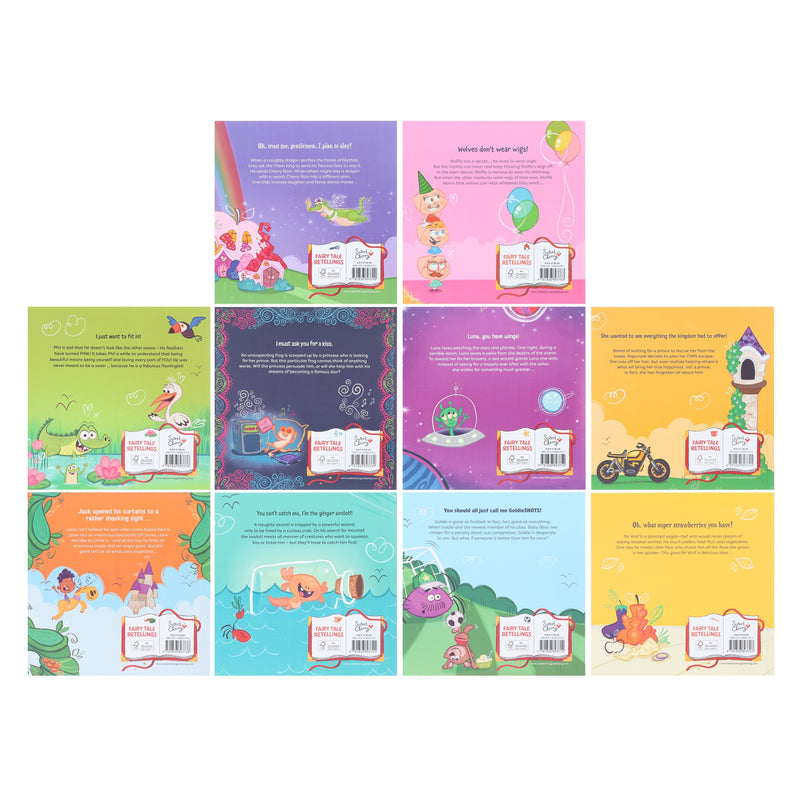 Fairytale Retellings 10 Picture Books Collection Box Set By Red - Ages 7-9 - Paperback (Includes 10 Free Audiobook!) 7-9 Sweet Cherry Publishing