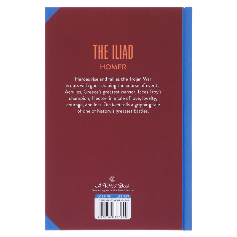 The Iliad by Homer - Fiction - Sprayed Edges Hardback Fiction Wilco Books