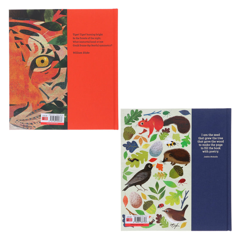 Fiona Waters Poetry Collections 2 Books Set (I Am the Seed That Grew the Tree & Tiger, Tiger, Burning Bright!) - Ages 4-11 - Hardback 5-7 Nosy Crow Ltd