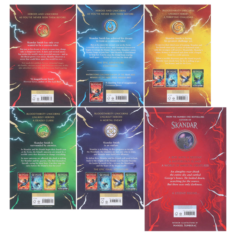 Skandar Series By A.F. Steadman 6 Books Collection Set - Ages 9-12 - Paperback/Hardback 9-14 Simon & Schuster